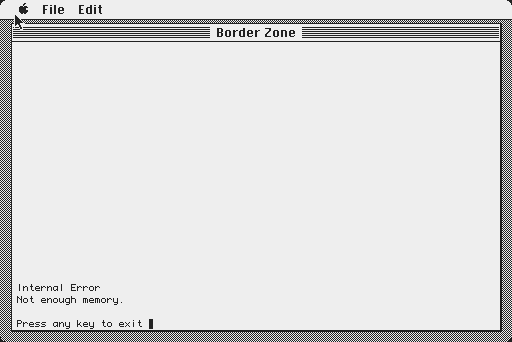 Screenshot for Border Zone r9-871008